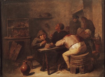 喫煙者とインテリア 作： Adriaen Brouwer